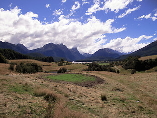 Image showing Rolling countryside in New Zealand