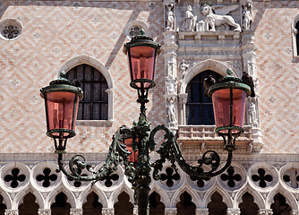 Image showing Ornate lamp by Doge Palace