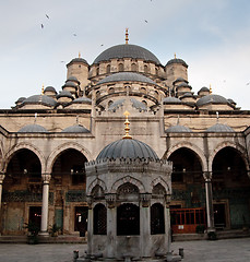 Image showing Interior of New Mosque in Istanbul