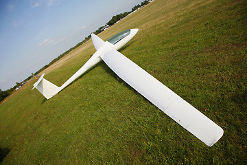 Image showing Glider - just landet.