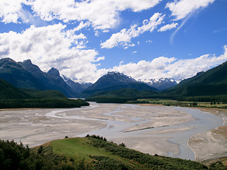 Image showing Rolling countryside in New Zealand