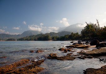 Image showing View across Hanalei Bay