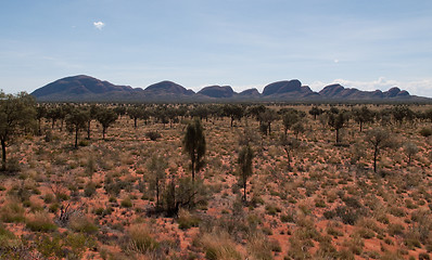 Image showing Lonely plain by Ayer Rock