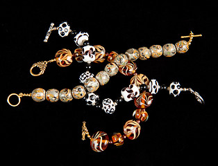 Image showing Various hand made bracelets