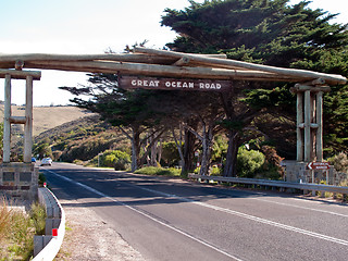 Image showing Great Ocean Road sign