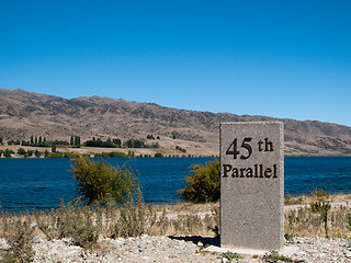 Image showing 45th parallel in New Zealand