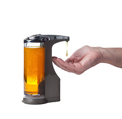 Image showing Soap being dispensed into hand