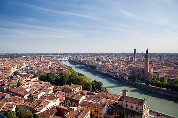 Image showing Aerial view of Verona
