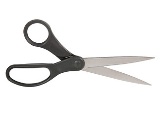 Image showing Isolated set of modern scissors