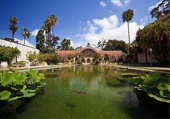 Image showing Botanical Building in Balboa Park in San Diego