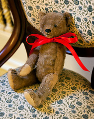 Image showing Antique one-armed teddy bear