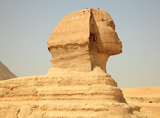 Image showing Sphinx and Giza Pyramids in Egypt