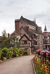 Image showing Old medieval house in Shrewsbury