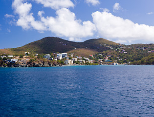 Image showing Entering Cruz Bay on St John