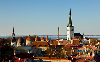 Image showing Old town of Tallinn Estonia