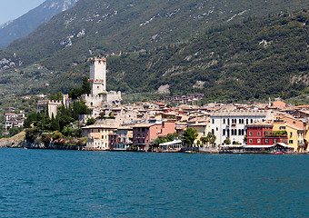 Image showing Malcesine on Lake Garda