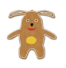 Image showing Easter bunny illustration of cookie