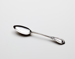 Image showing Antique sterling silver spoon