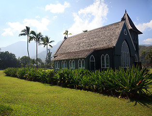 Image showing Old Wai'oli Hui'ia Church in Hanalei