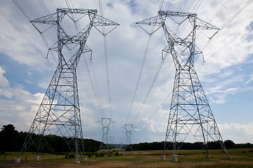 Image showing Electricity Pylons