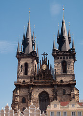 Image showing Tyn Cathedral in Prague