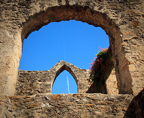 Image showing Arches of San Juan Mission in Texas