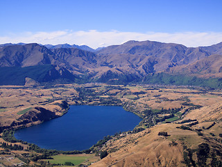 Image showing Queenstown and Remarkables range