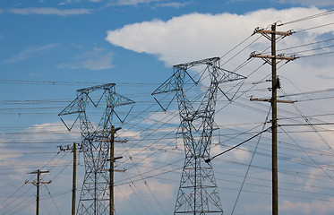 Image showing Electricity Pylons