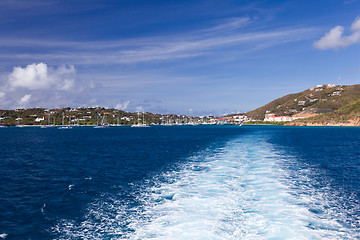 Image showing Red Hook harbor on St Thomas