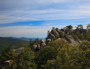 Image showing Old Rag trail in Shenandoah valley