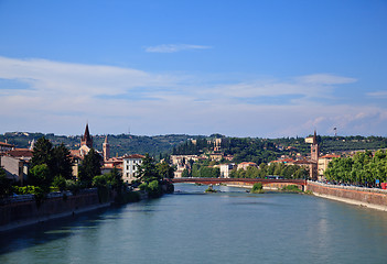 Image showing River front in Verona