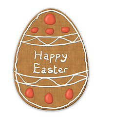 Image showing Easter egg biscuit cookie