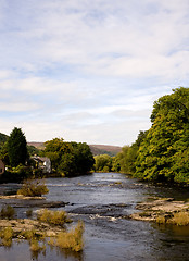 Image showing Vertical River view in Wales