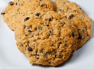 Image showing Homemade chocolate chip cookies