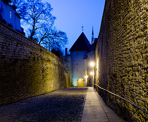 Image showing Old street in Tallinn