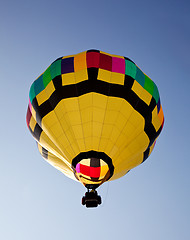 Image showing Hot air balloon soaring into the sky