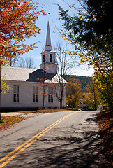 Image showing Grafton Church in Fall