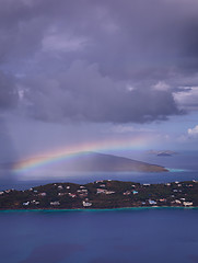 Image showing Storm over Magens Bay on St Thomas USVI