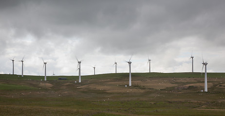 Image showing Wales Wind Turbines