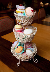 Image showing Knitted cupcakes