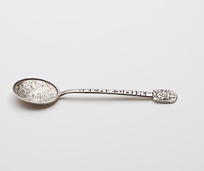 Image showing Antique sterling silver spoon