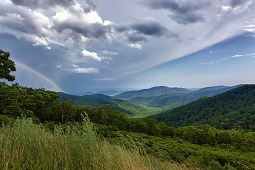 Image showing Storm over Blue Ridge Mountains