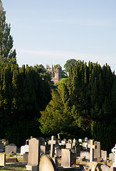 Image showing Church over graveyard