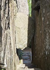 Image showing Narrow chimney on Old Rag
