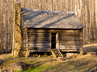 Image showing Old cabin in Smoky Mountains