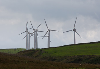 Image showing Wales Wind Turbines