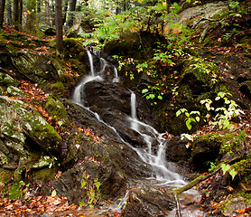 Image showing Waconah falls in Berkshires