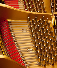 Image showing Inside grand piano