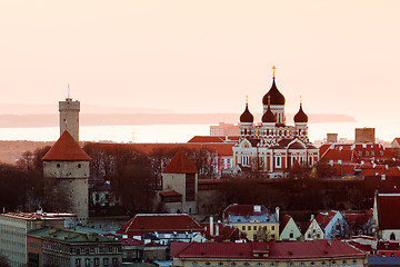 Image showing Old town of Tallinn Estonia