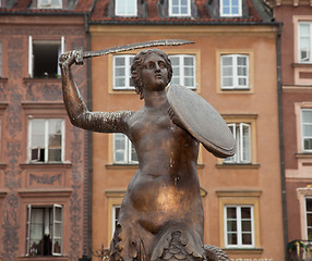 Image showing Mermaid Statue Warsaw